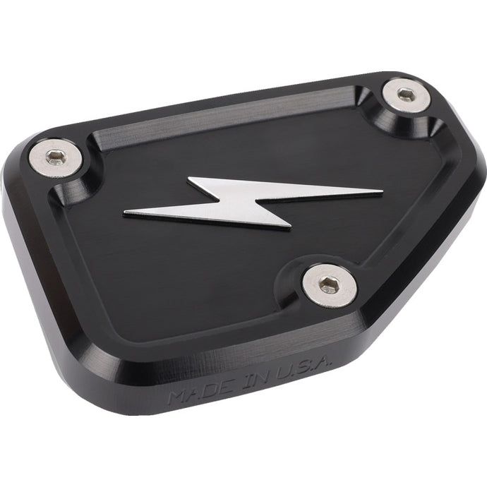 Thrashin Supply Company TSC-3178-4 Front Brake Master Cylinder Cover - Black Twice Cut