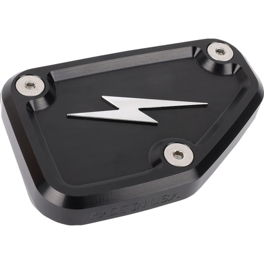 Thrashin Supply Company TSC-3178-4 Front Brake Master Cylinder Cover - Black Twice Cut