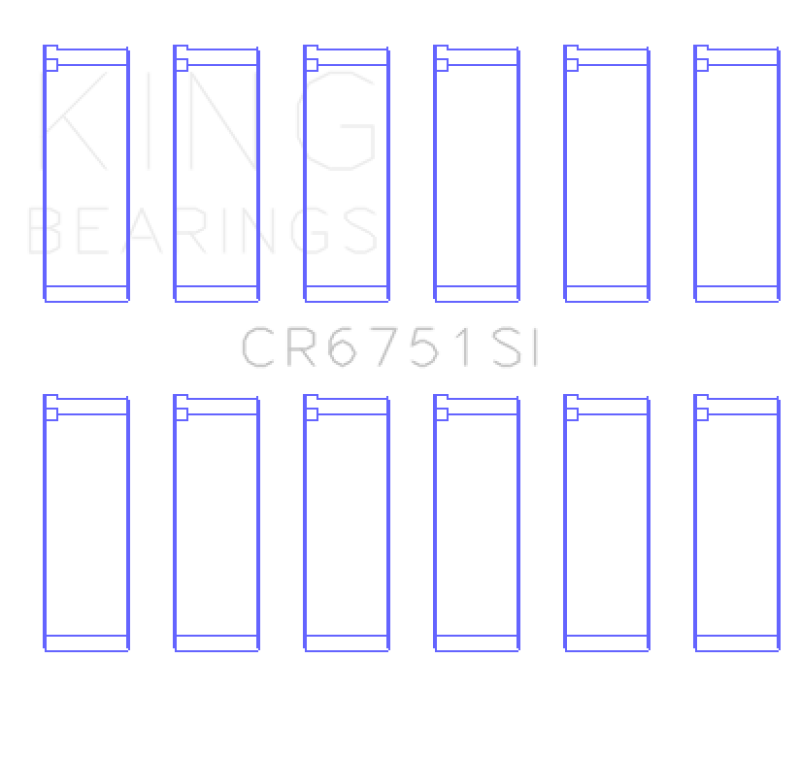 Load image into Gallery viewer, King Engine Bearings CR6751SI KING Connecting Rod Bearings
