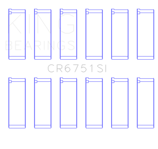 King Engine Bearings CR6751SI KING Connecting Rod Bearings