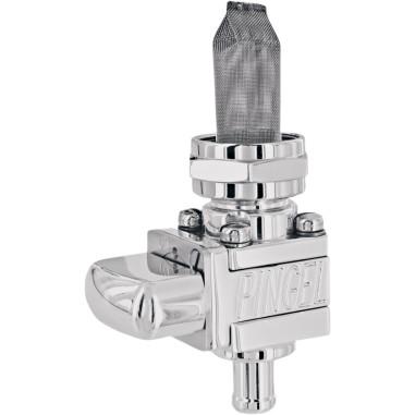 Pingel GV25GP Guzzler Fuel Valve - 22mm - 5/16in. Single Outlet - Polished