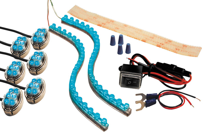 Street Fx 1044653 Proflex Kit - Red LEDs - Chrome