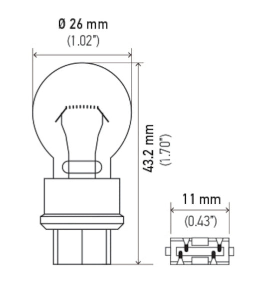 Hella 3157 HELLA Miniature Bulb