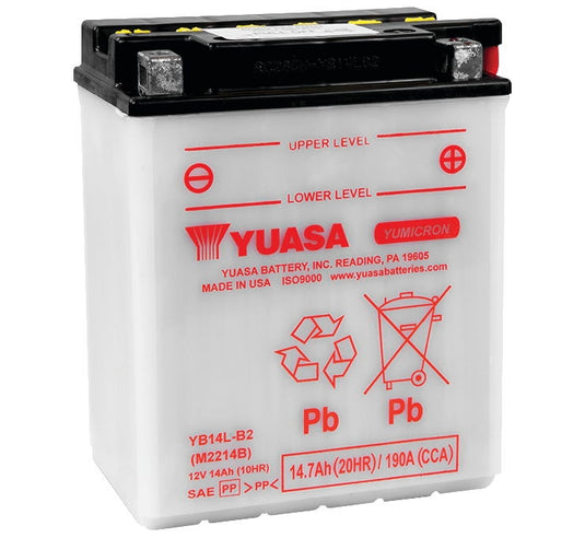 Yuasa YUAM2214BIND Yumicron Battery - YB14L-B2
