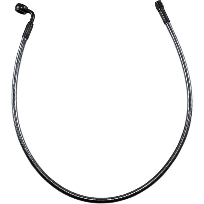 Magnum AS478028 Black Pearl Designer Series ABS Front Upper Brake Line - 12mm. 90deg. Banjo - 28in.