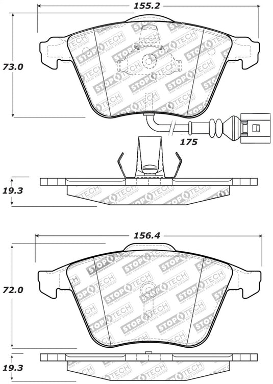 Stoptech 309.11110 ST Sport Brake Pads