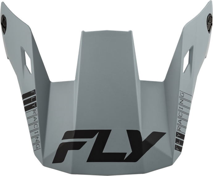 Fly Racing Visor for Fly Rayce 2024 Youth Helmet - Matte Gray - YS - YL