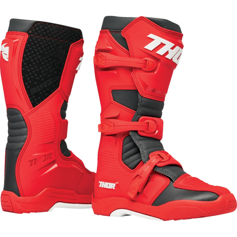 Thor Blitz XR Boots Red/Charcoal Red