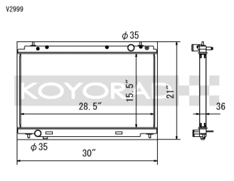Load image into Gallery viewer, Koyo V2999 KOY Racing Radiators
