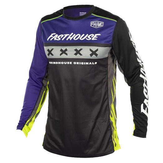 Load image into Gallery viewer, Fasthouse Grindhouse Grimm Jersey (Small, Purple/Black)
