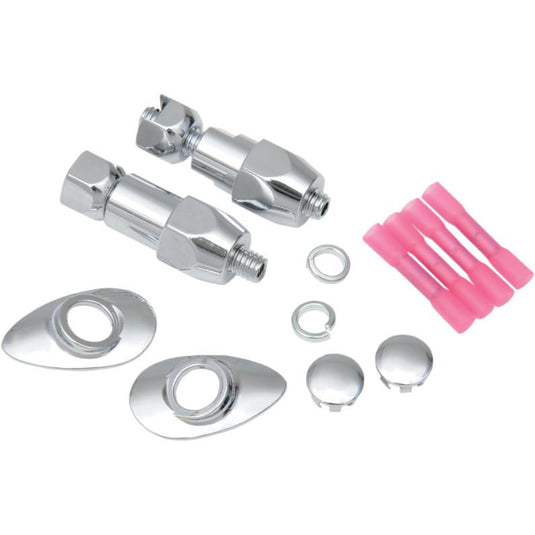Drag Specialties 2020-0410 Chrome Rear Turn Signal Relocation Kit