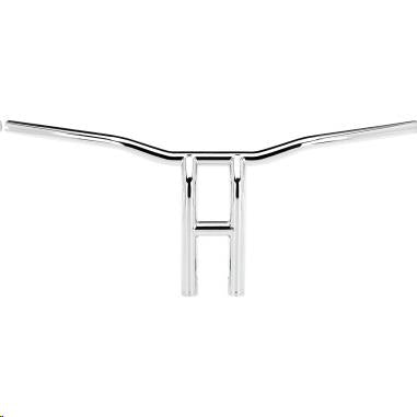 Biltwell Inc. 6262-1055 1in. Throttle-By-Wire Tyson XL Pullback 12in. Handlebar - Chrome