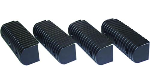 Caliber Trailer Products 23074-BK Bunk Wrap End Cap Only - 2in. x 6in. - Black