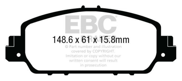 Ebc DP33014C EBC Redstuff Brake Pad Sets
