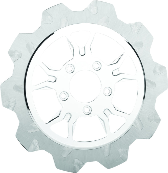 Lyndall Racing Brakes 2002-1058 Crown Cut B-52 Front Rotor - 11.5in. - Chrome/Silver