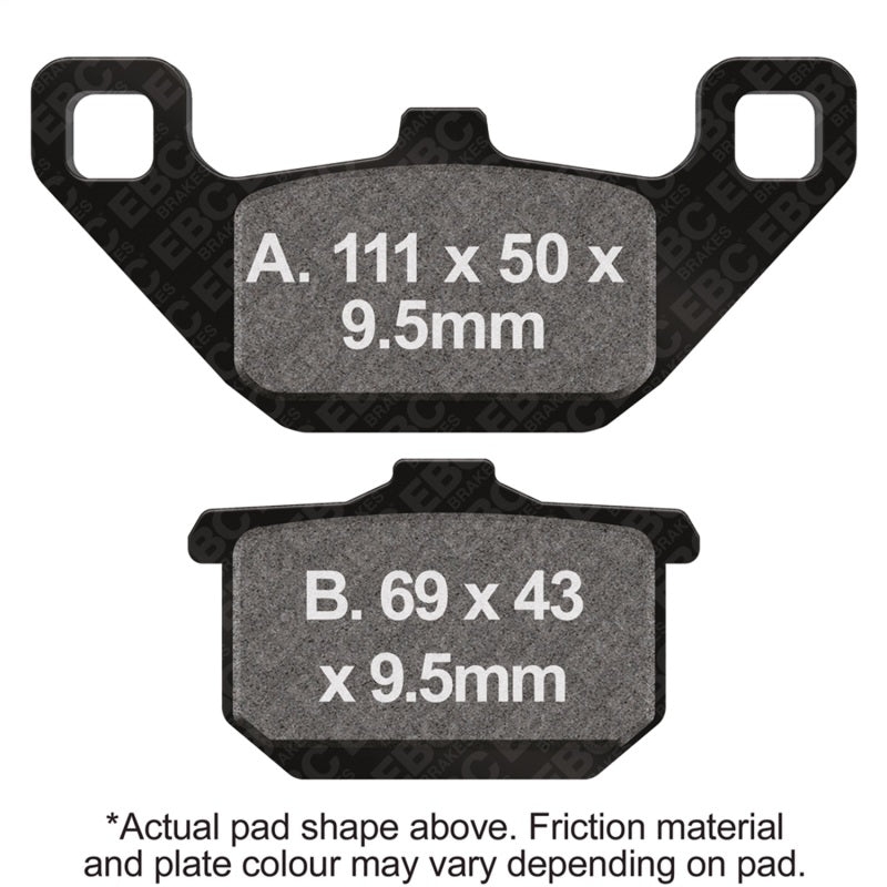 Load image into Gallery viewer, Ebc Powersports FA85V EBC Semi-Sint Vee Brake Pads
