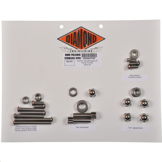 Diamond Engineering DE6047HP OEM-Style Custom Transformation III Kit - Polished Stainless Steel