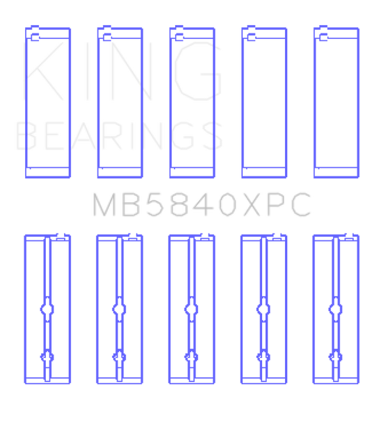 King Engine Bearings MB5840XPC KING Main Bearings