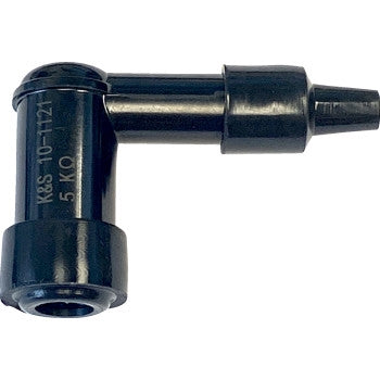 K&S Technologies 10-1121 Spark Plug Resistor Cover - 90deg. Elbow Type - 14mm - Black