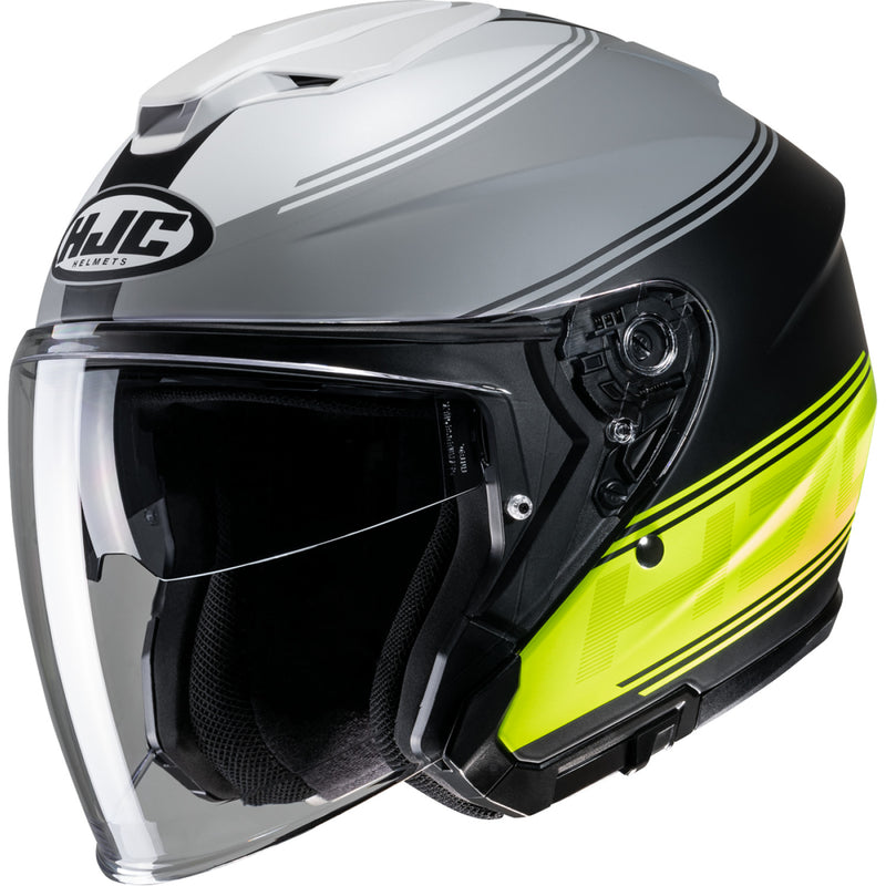 Load image into Gallery viewer, Hjc I30 Vicom Helmet (X-Small, Semi-Flat Hi-Viz Yellow (MC-3HSF))
