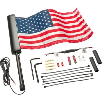 Ciro 70610 LED Lighted Flagpole with American Flag