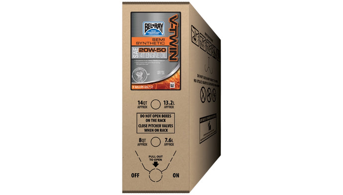 Bel-Ray 301389150033 V-Twin Semi-Synthetic Motor Oil - 20W50 - 6 Gallon