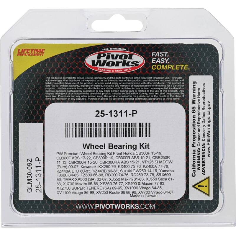 Load image into Gallery viewer, Pivot Works 25-1311-P PIV Wheel Bearing Kit

