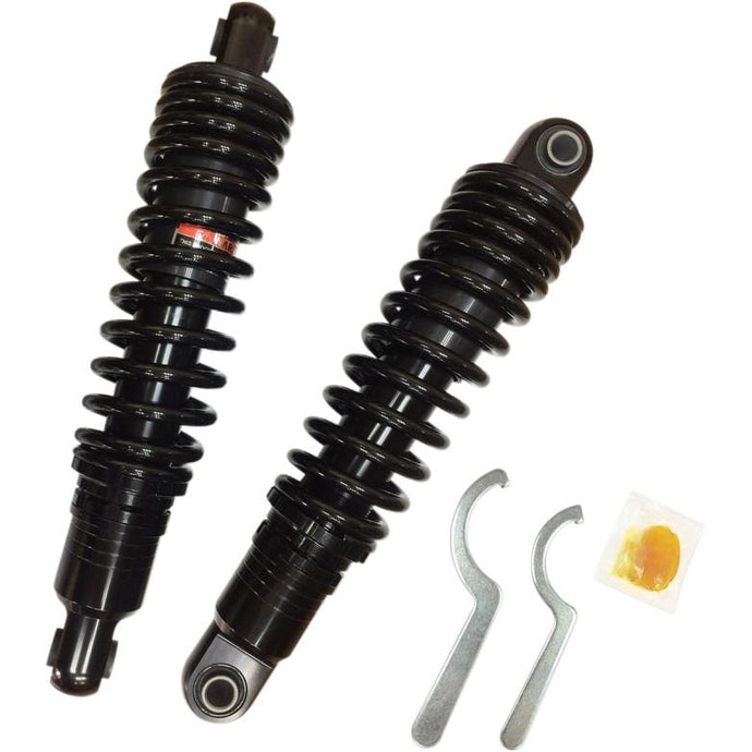 Drag Specialties 1310-1664 Premium Ride-Height Heavy Duty Adjustable Shocks - 13in. - Black