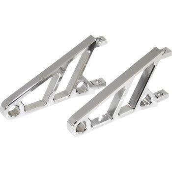 Highsider 220-821 Headlight Bracket - Short - Chrome