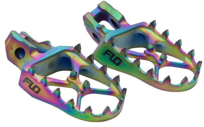 Flo Motorsports TI-792JET Pro Series Titanium Footpegs
