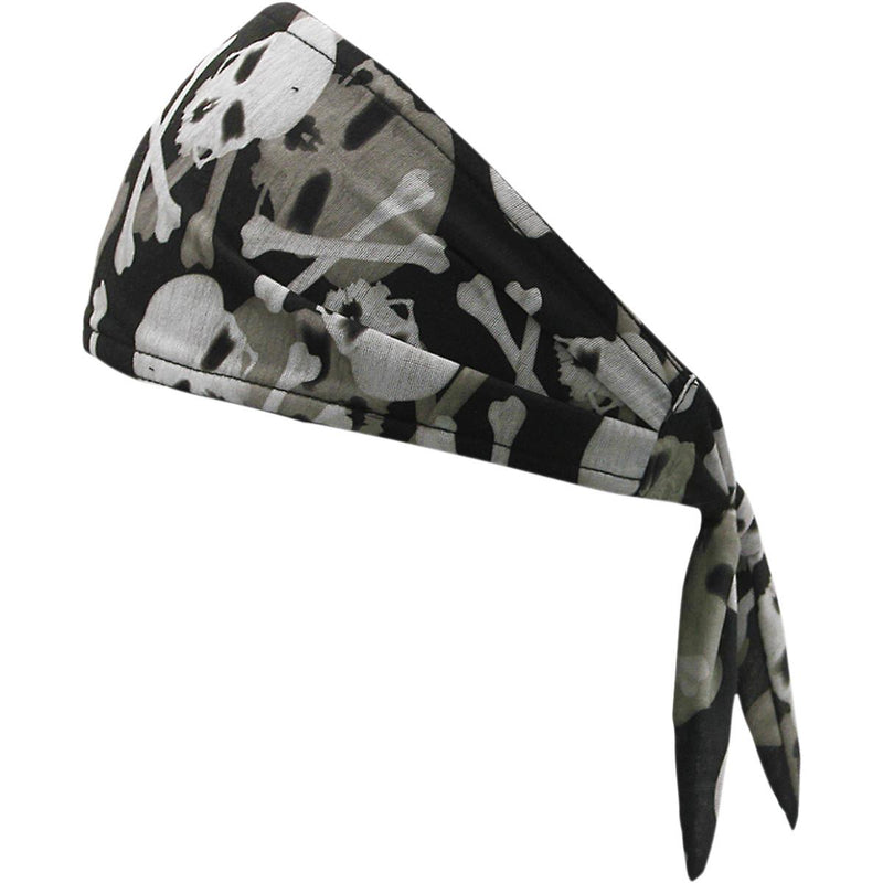 Schampa Old School Bandana Skull and Crossbones Black
