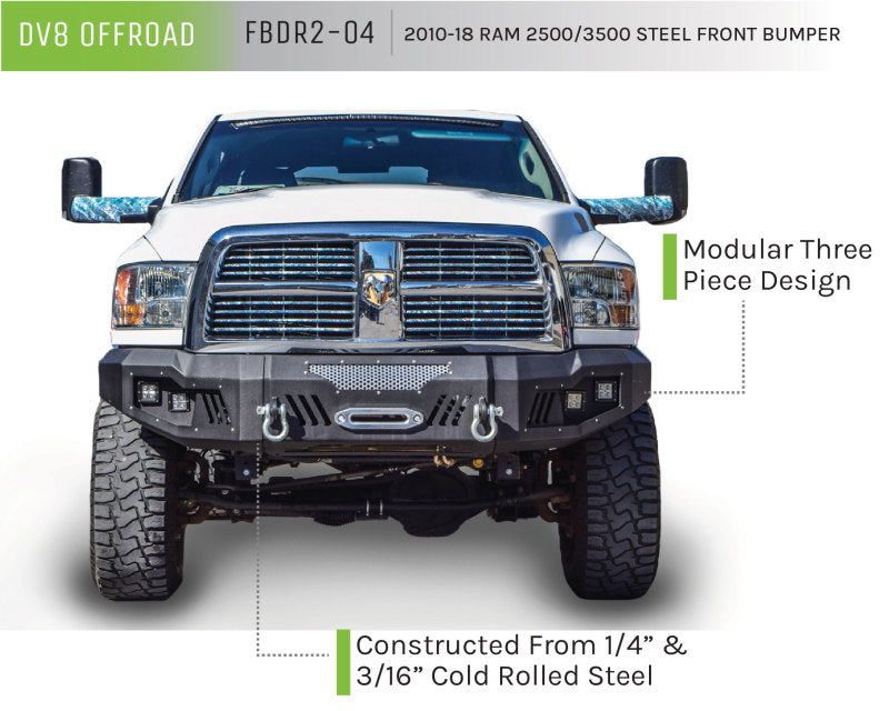Load image into Gallery viewer, Dv8 Offroad FBDR2-04 DVE Front Bumpers
