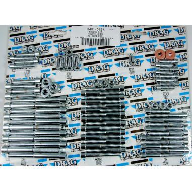 Drag Specialties DS-190395S Transmission Top Cover Chrome Socket-Head Bolt Set - Smooth