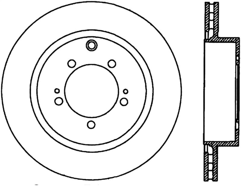 Load image into Gallery viewer, Stoptech 127.46065R ST Slot &amp; Drill Brake Rotors
