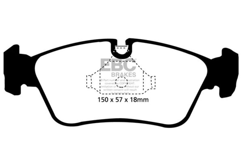 Load image into Gallery viewer, Ebc DP41211R EBC Yellowstuff Brake Pad Sets
