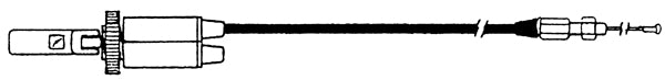 Spi 05-146-04 Single Universal Choke Cable - 28in.