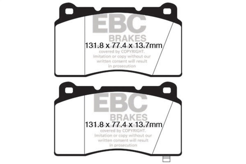Load image into Gallery viewer, Ebc DP42147R EBC Yellowstuff Brake Pad Sets
