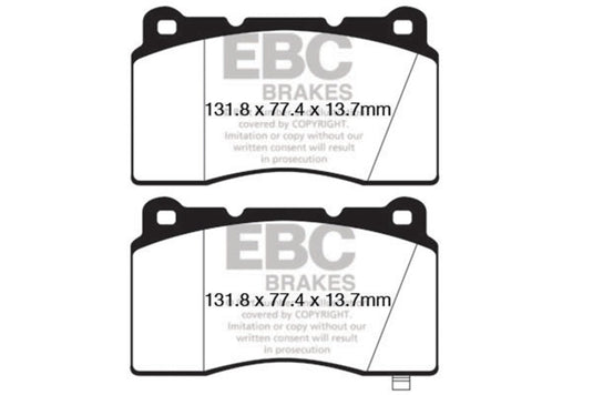 Ebc DP42147R EBC Yellowstuff Brake Pad Sets