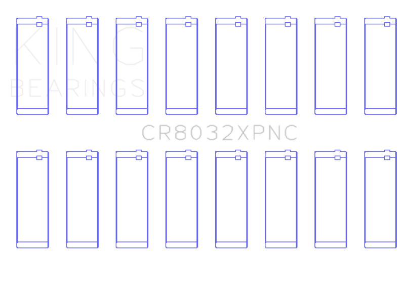 Load image into Gallery viewer, King Engine Bearings CR8032XPNC KING Connecting Rod Bearings
