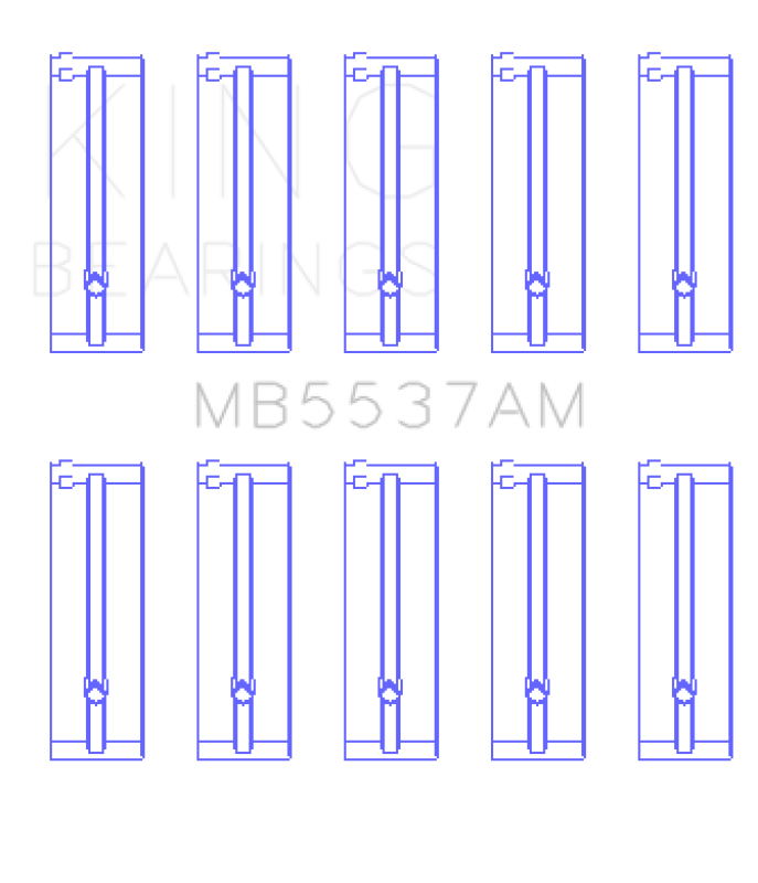 Load image into Gallery viewer, King Engine Bearings MB5537AM KING Main Bearings
