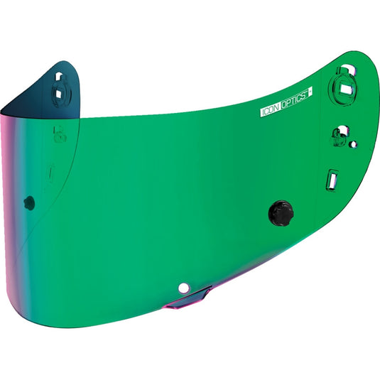 Icon Tracshield for  Airframe Pro/Airform/Airmada Helmets - Cashmoney Green