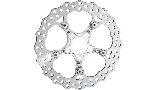Arlen Ness 300-112 Spider Front Rotor - Chrome - 12.6in.