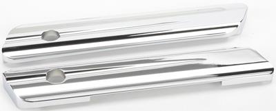 Harddrive 109011 Saddlebag Latch Covers - Machined Finish Chrome