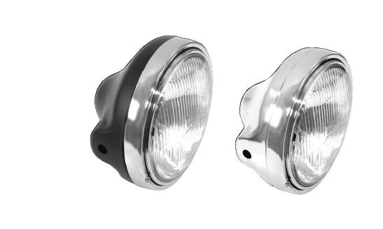 Emgo 66-65010 Kawasaki Style 7in. Headlight Assembly - Black