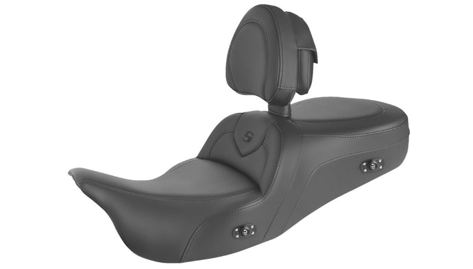 Saddlemen 808-07B-187TBRH Heated Road Sofa Seat - with Driver's Backrest