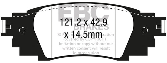 Ebc DP43080R EBC Yellowstuff Brake Pad Sets