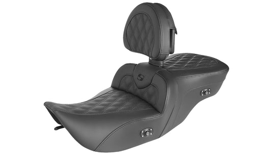Saddlemen 897-06-182BRHC Heated Road Sofa LS Seat with Backrest
