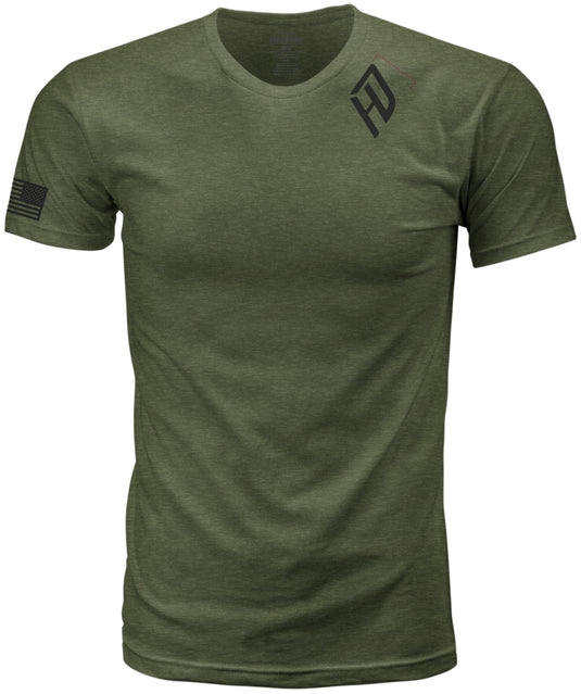Harddrive Emblem T-Shirt (X-Large, Olive Green)