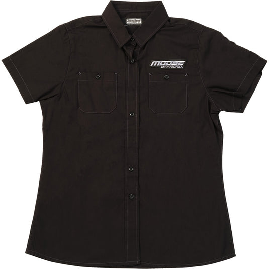 Moose Offroad Womens Shop Shirt (Medium, Black)