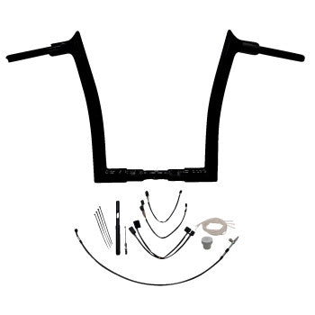 Fat Baggers, Inc. 819614-B 1-1/2in. EZ Install Pointed Top Handlebar Kit - Black